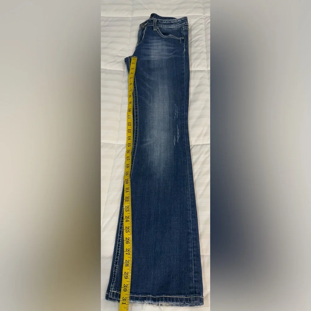 Rerock for Express Classic Blue Denim Jeans Boot Cut